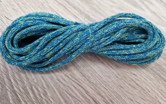 шнур хлопковый 4мм без сердечника лазурь+салат (2-1) - Шнуры для рукоделия