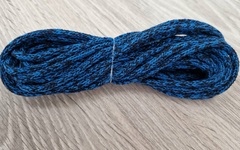 шнур хлопковый 4мм без сердечника лазурь+темно-синий - Шнуры для рукоделия