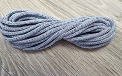 шнур хлопковый 4мм без сердечника ледяной+сирень - Шнуры для рукоделия