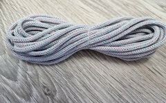 шнур хлопковый 4мм без сердечника ледяной+розовый (2-1) - Шнуры для рукоделия