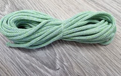 шнур хлопковый 4мм без сердечника ледяной+салат (2-1) - Шнуры для рукоделия