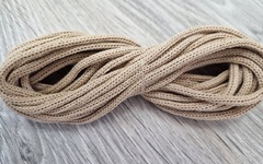 шнур хлопковый 4мм без сердечника миндаль - Шнуры для рукоделия