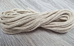 шнур хлопковый 4мм без сердечника молочный+миндаль (2-1) - Шнуры для рукоделия