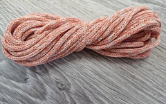 шнур хлопковый 4мм без сердечника молочный+морковь (2-1) - Шнуры для рукоделия