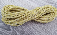 шнур хлопковый 4мм без сердечника молочный+желтый - Шнуры для рукоделия