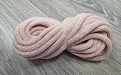 Шнур Хлопковый 7ММ с сердечником молоко+розовый 2-1 - Шнуры для рукоделия