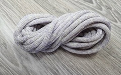 Шнур Хлопковый 7ММ с сердечником молоко+сирень 2-1 - Шнуры для рукоделия