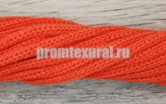 Шнур хлопковый 4мм без сердечника Морковный - Шнуры для рукоделия