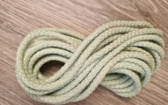 Шнур 5мм с сердечником МЕЛАНЖ Свежая Мята+айвори - Шнуры для рукоделия