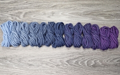 Шнур 5мм с сердечником ГРАДИЕНТ Нежно-голубой-Джинс-Сирень - Шнуры для рукоделия