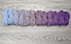 Шнур 5мм с сердечником ГРАДИЕНТ Нежно-голубой-Пыльная Роза-Сирень - Шнуры для рукоделия