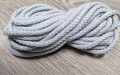 Шнур 5мм с сердечником МЕЛАНЖ Нежно-Голубой+Айвори - Шнуры для рукоделия