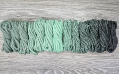 Шнур 5мм с сердечником ГРАДИЕНТ Полынь- Свежая Мята- Асфальт - Шнуры для рукоделия