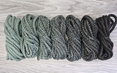 Шнур 5мм с сердечником ГРАДИЕНТ Полынь-Графит - Шнуры для рукоделия