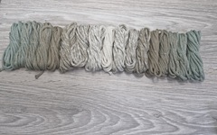 Градиент 3мм без сердечника: полынь-кофе-айвори-кофе-полынь - Шнуры для рукоделия