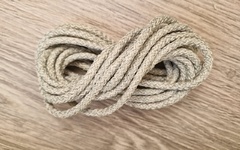 Шнур 5мм с сердечником МЕЛАНЖ Полынь+айвори - Шнуры для рукоделия