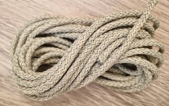 Шнур 5мм с сердечником МЕЛАНЖ Полынь+крем - Шнуры для рукоделия