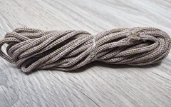 шнур меланж п/э 3мм без сердечника пыльная роза + кофе - Шнуры для рукоделия