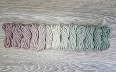 Шнур 5мм с сердечником ГРАДИЕНТ Пыльная Роза-Айвори-Полынь - Шнуры для рукоделия