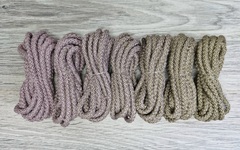 Шнур 5мм с сердечником ГРАДИЕНТ  Пыльная Роза-Кофе - Шнуры для рукоделия