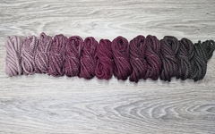 Шнур 5мм с сердечником ГРАДИЕНТ Пыльная Роза-Винный-Графит - Шнуры для рукоделия