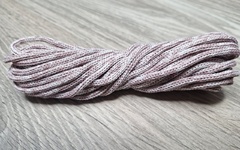 шнур меланж п/э 3мм без сердечника пыльная роза+белый - Шнуры для рукоделия