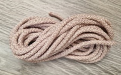 Шнур 5мм с сердечником МЕЛАНЖ Пыльная Роза+беж - Шнуры для рукоделия