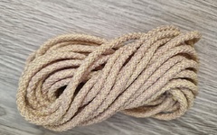 Шнур 5мм с сердечником МЕЛАНЖ Пыльная Роза+св.желтый - Шнуры для рукоделия