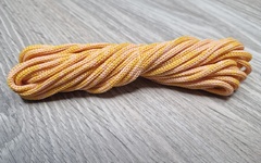 шнур меланж п/э 3мм без сердечника розовый+желтый - Шнуры для рукоделия