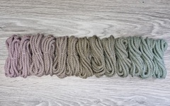 Шнур 5мм с сердечником ГРАДИЕНТ Пыльная Роза-Кофе-Полынь - Шнуры для рукоделия