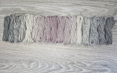 Градиент 3мм без сердечника: серый-айвори-пыльная роза-айвори-серый - Шнуры для рукоделия