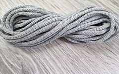 шнур хлопковый 4мм без сердечника серый - Шнуры для рукоделия