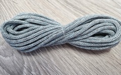 шнур хлопковый 4мм без сердечника серый+ледяной (2-1) - Шнуры для рукоделия