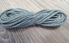 шнур хлопковый 4мм без сердечника серый+ледяной - Шнуры для рукоделия