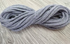 шнур хлопковый 4мм без сердечника серый+сирень (2-1) - Шнуры для рукоделия
