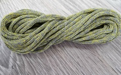 шнур хлопковый 4мм без сердечника серый+желтый (2-1) - Шнуры для рукоделия
