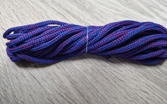 шнур меланж п/э 3мм без сердечника синий+фиолетовый - Шнуры для рукоделия