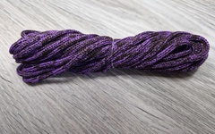 шнур меланж п/э 3мм без сердечника сирень + коричневый - Шнуры для рукоделия