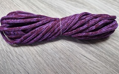 шнур меланж п/э 3мм без сердечника сирень + винный - Шнуры для рукоделия