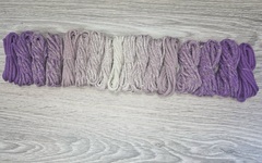 Градиент 3мм без сердечника: сирень-пыльная роза-айвори-пыльная роза-сирень - Шнуры для рукоделия