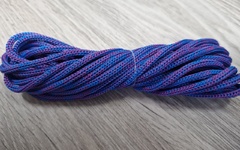 шнур меланж п/э 3мм без сердечника сирень+голубой - Шнуры для рукоделия
