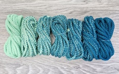 Шнур 5мм с сердечником ГРАДИЕНТ Свежая Мята — Морская Волна - Шнуры для рукоделия