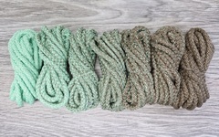 Шнур 5мм с сердечником ГРАДИЕНТ Свежая Мята-Кофе - Шнуры для рукоделия