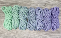 Шнур 5мм с сердечником ГРАДИЕНТ Свежая Мята-Лаванда - Шнуры для рукоделия