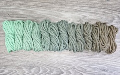 Шнур 5мм с сердечником ГРАДИЕНТ Свежая Мята-Полынь-Кофе - Шнуры для рукоделия