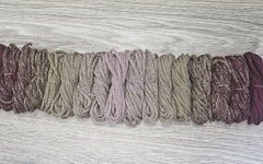 Градиент 3мм без сердечника: винный-кофе-пыльная роза-кофе-винный - Шнуры для рукоделия
