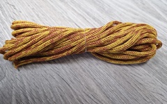 шнур меланж п/э 3мм без сердечника желтый + терракот - Шнуры для рукоделия
