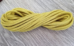 шнур хлопковый 4мм без сердечника желтый - Шнуры для рукоделия