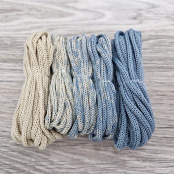 Шнур Градиент 3мм без сердечника Крем— дымчатый  - Шнуры для рукоделия