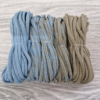 Шнур Градиент 3мм без сердечника Дымчатый — кофе - Шнуры для рукоделия